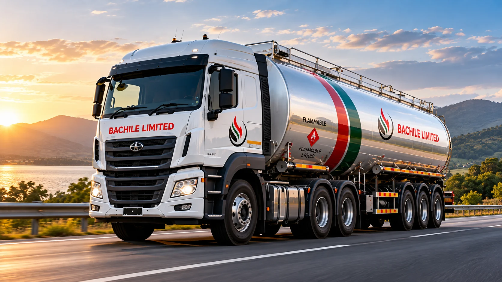Corporate illustration: Petroleum tanker